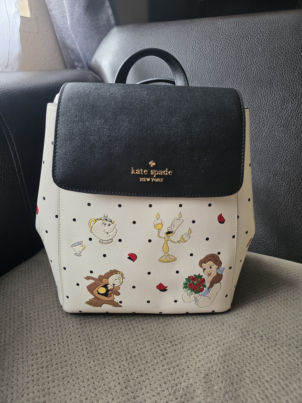 ✨️ Disney x Kate Spade Beauty and the Beast Flap Backpack ✨️